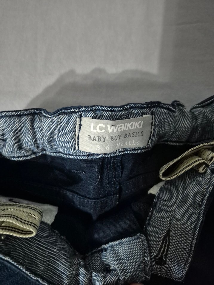 Erkek Çocuk laciver Kemerli Denim Pantolon - Görsel 3