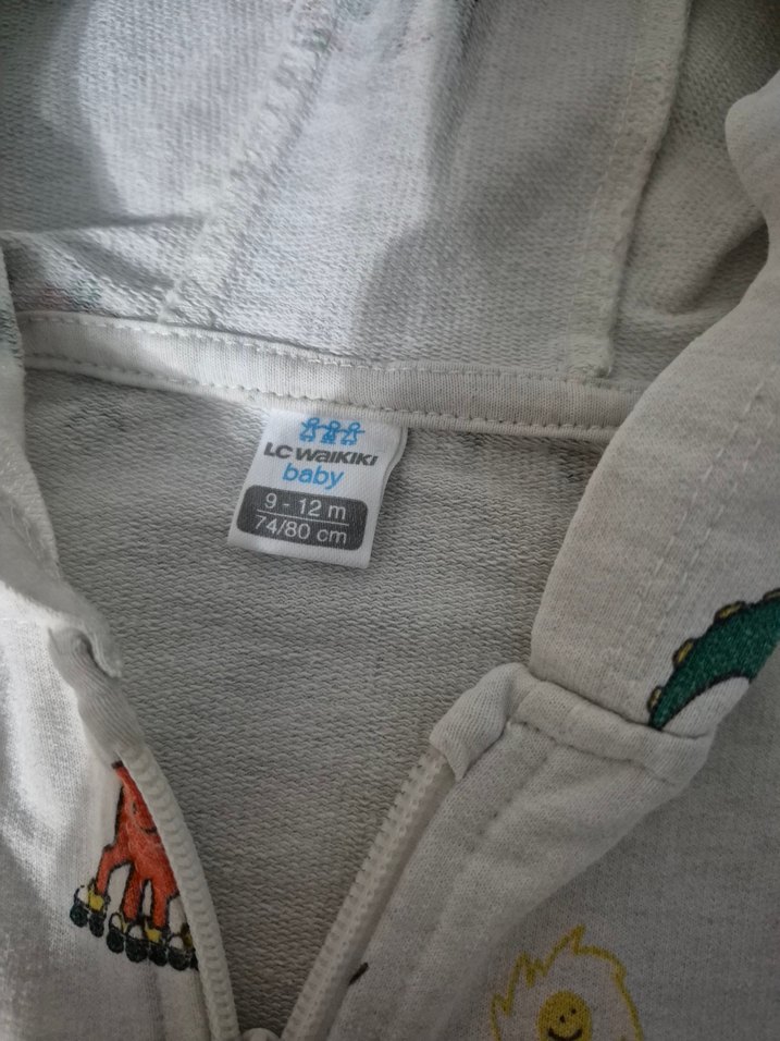 Kapüşonlu Fermuarlı Renkli Baskılı Erkek Çocuk Sweatshirt - Görsel 2