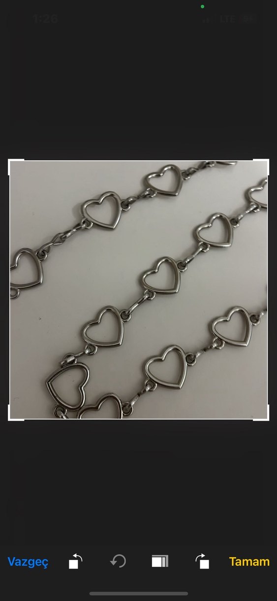 Gri Zincir Detaylı Kadın El Zinciri kemer - Görsel 5