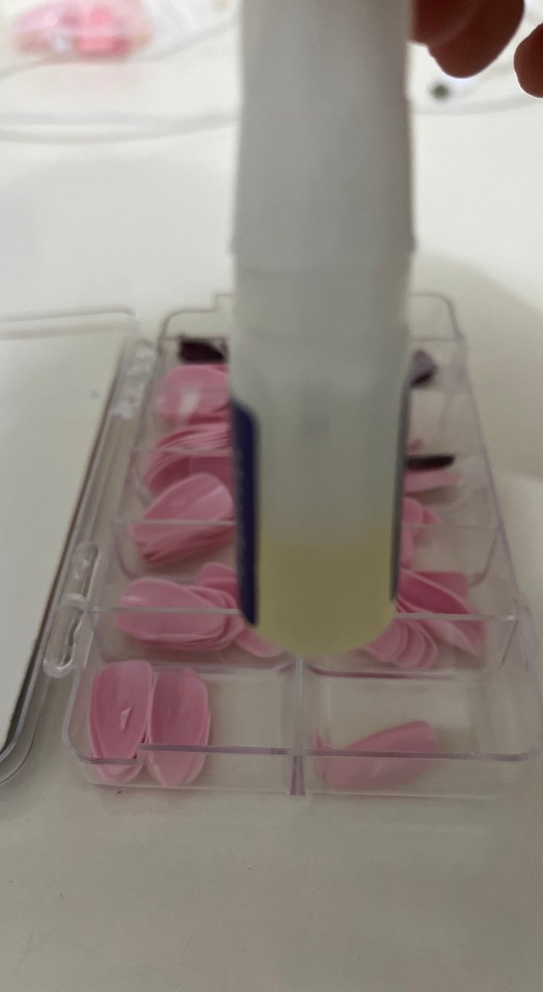 Pastel Pembe Tırnak Süsleri ve Yapıştırıcı Seti - Görsel 4