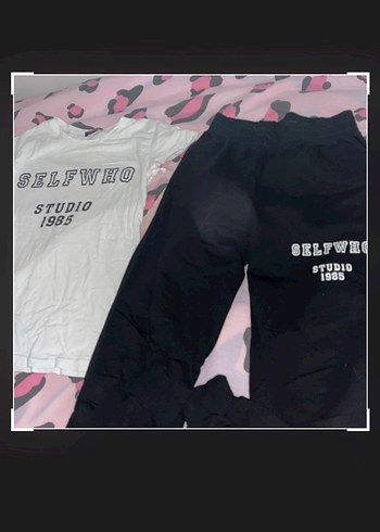 Düğmeli Siyah Kadın Eşofman takımı - Görsel 4