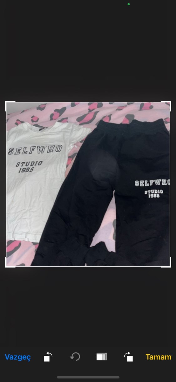 Düğmeli Siyah Kadın Eşofman takımı - Görsel 4