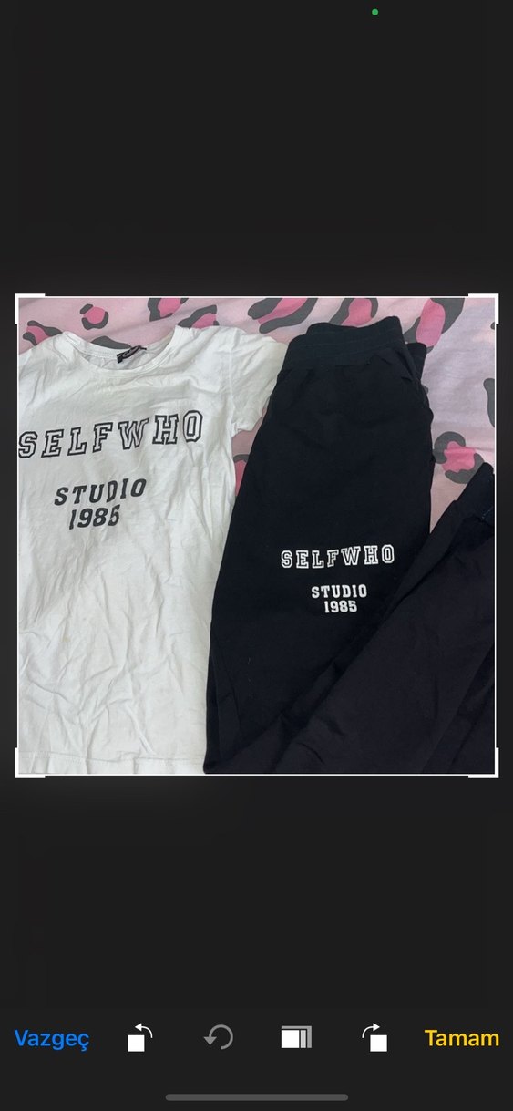 Düğmeli Siyah Kadın Eşofman takımı - Görsel 5