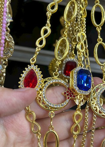 Altın Renkli Bohem Zincirli Kadın El Zinciri bileklik - Görsel 2