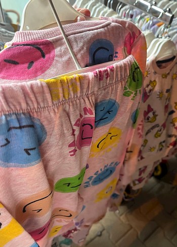 Çocuk Baskılı Çok Renkli İçlik pijama takımı - Görsel 5