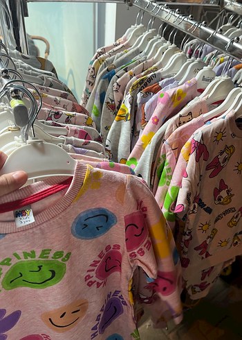 Çocuk Baskılı Çok Renkli İçlik pijama takımı - Görsel 6