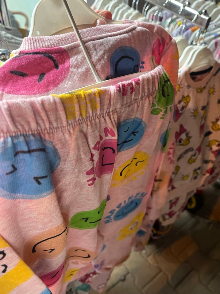 Çocuk Baskılı Çok Renkli İçlik pijama takımı - Görsel 5