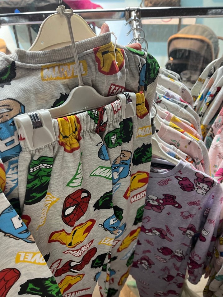 Çocuk Baskılı Çok Renkli İçlik pijama takımı - Görsel 4