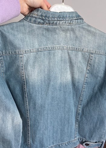 Nakışlı Bohem Kadın Denim Ceket - Görsel 11