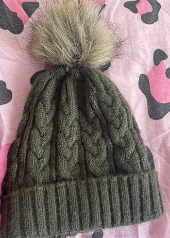 3lü Örgü Kadın Bere - Çok Renkli, Ponponlu - Görsel 2