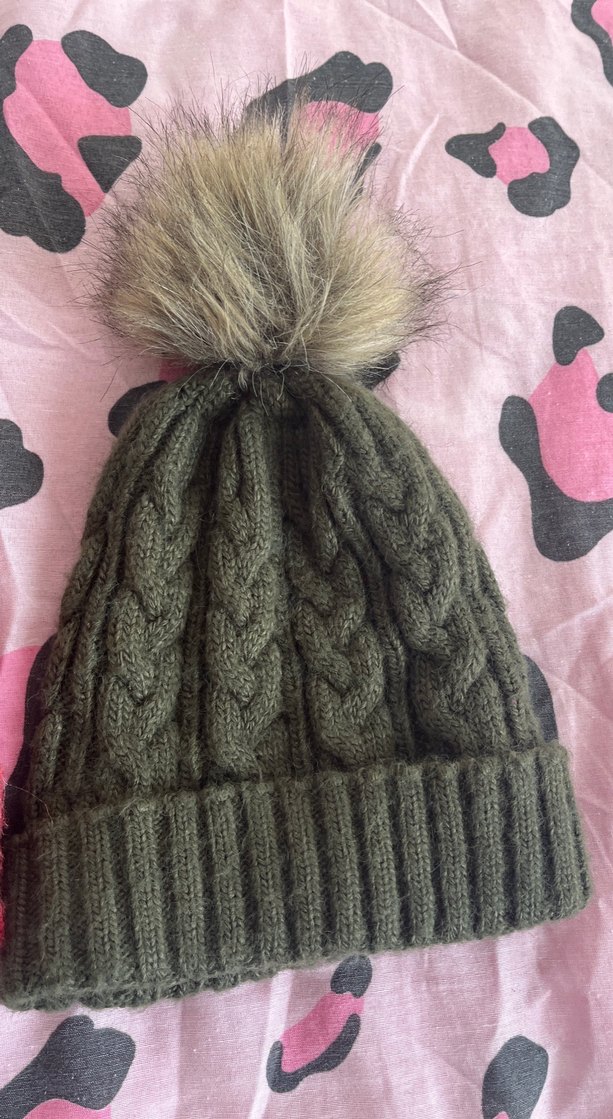 3lü Örgü Kadın Bere - Çok Renkli, Ponponlu - Görsel 2