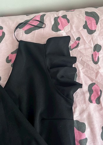 Kadın Siyah Midi Straplez Tulum - Görsel 5