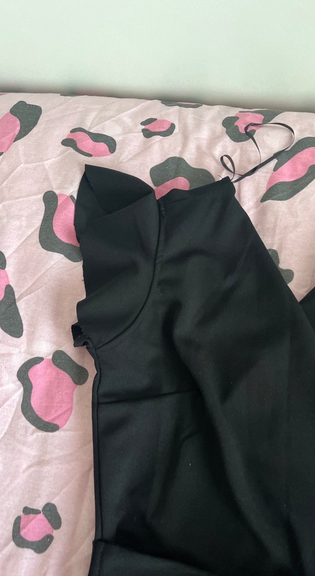 Kadın Siyah Midi Straplez Tulum - Görsel 4