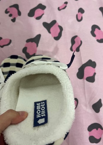 Kadın Renkli Kareli Ev Terliği Fiyonk Detaylı - Görsel 7