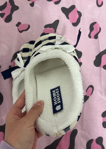 Kadın Renkli Kareli Ev Terliği Fiyonk Detaylı - Görsel 12