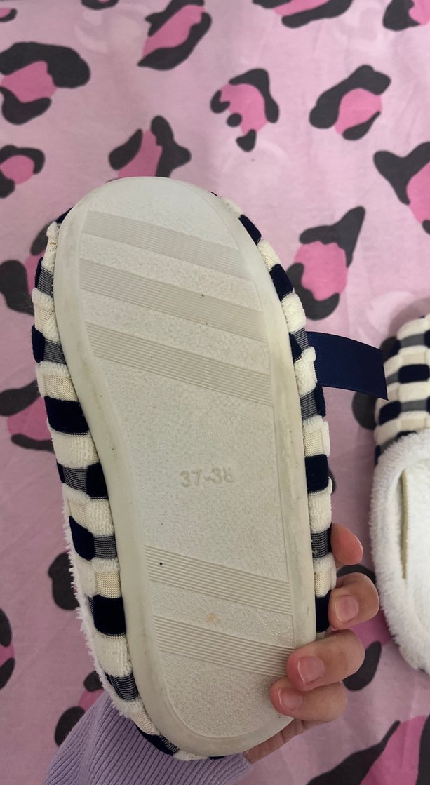 Kadın Renkli Kareli Ev Terliği Fiyonk Detaylı - Görsel 4