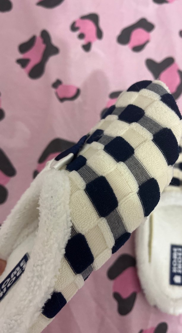 Kadın Renkli Kareli Ev Terliği Fiyonk Detaylı - Görsel 3