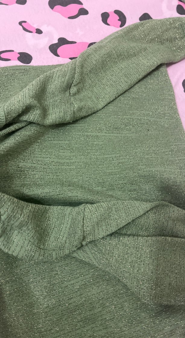 Yeşil Parlak Balıkçı Yaka Örgü Kadın Kazak - Görsel 5