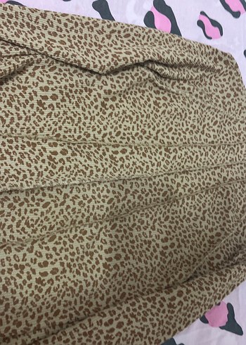 Kadın leopar yarım boğaz kışlık kazak - Görsel 4