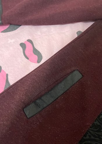 Bordo kadın palto uzun tesettür - Görsel 4