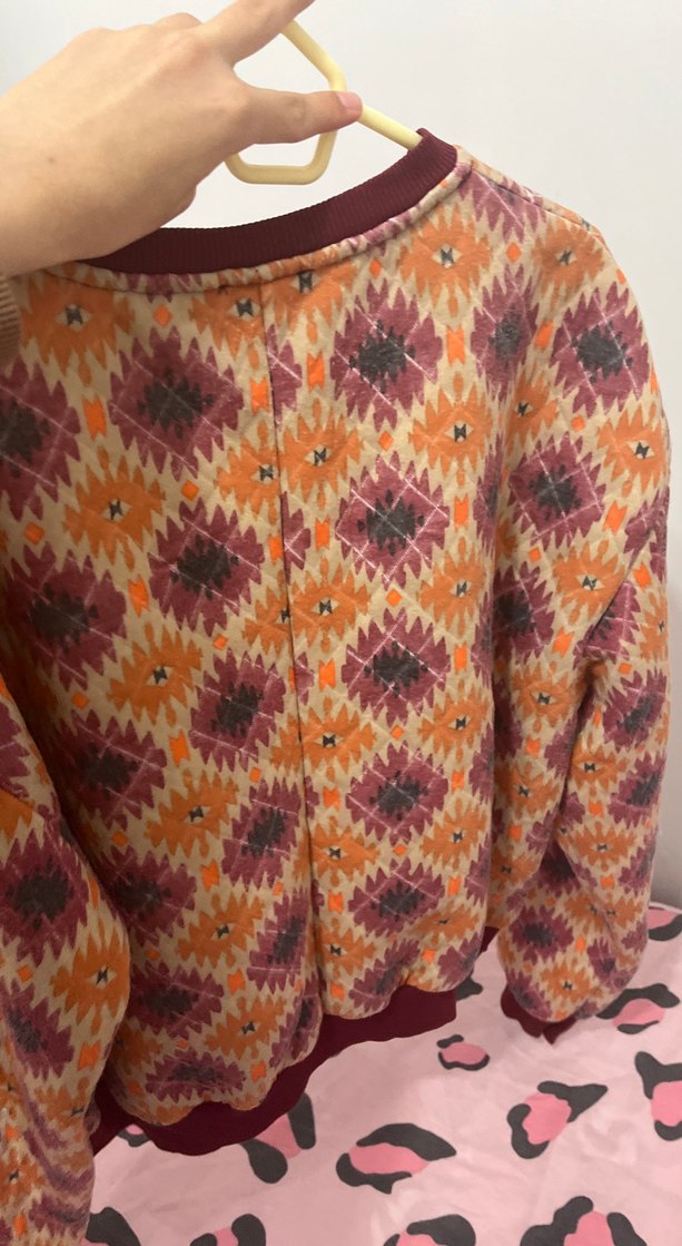 Bohem Çok Renkli Örgü Kazak - Görsel 3