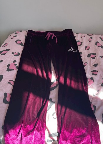 Kadife eşofman altı kadın bordo - Görsel 4