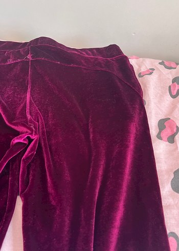 Kadife eşofman altı kadın bordo - Görsel 14