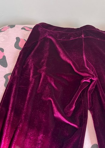 Kadife eşofman altı kadın bordo - Görsel 13