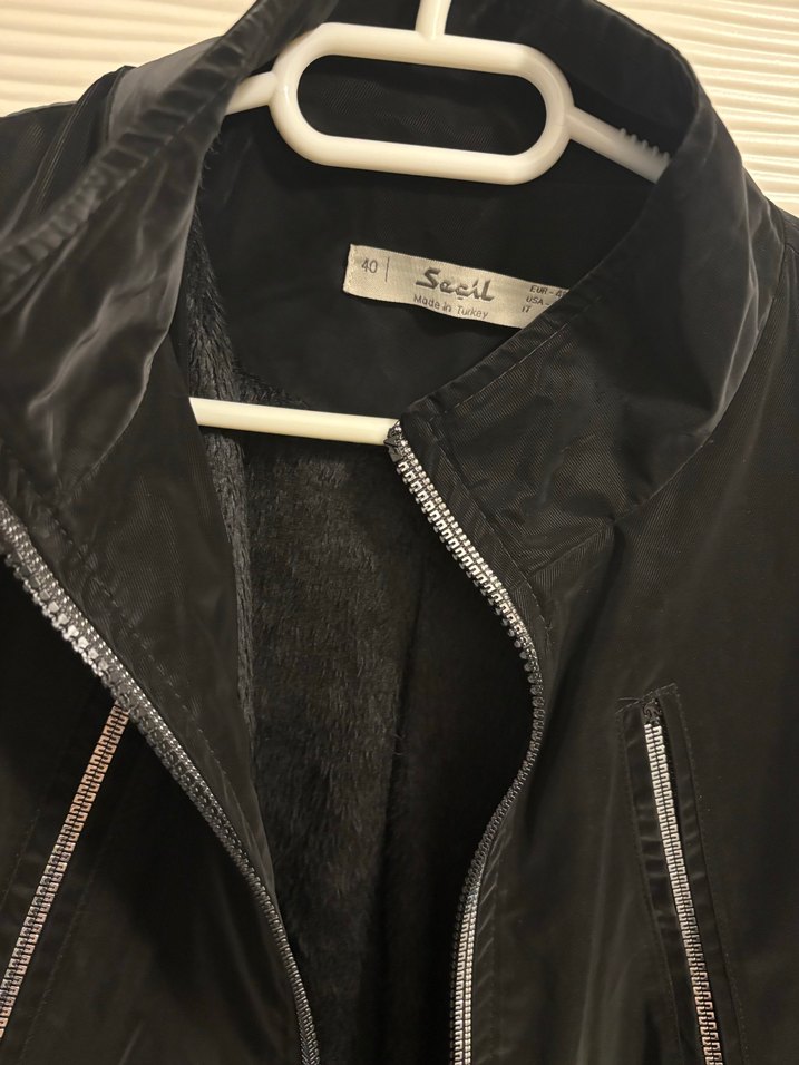 Siyah Midi Kadın Ceket - Görsel 2