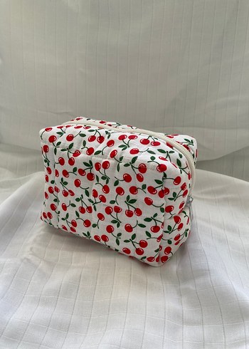 Kiraz desenli makyaj çantası - Görsel 2