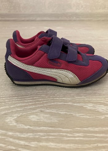 Kız Çocuk Mor Cırt Cırtlı Spor Ayakkabı - Görsel 3