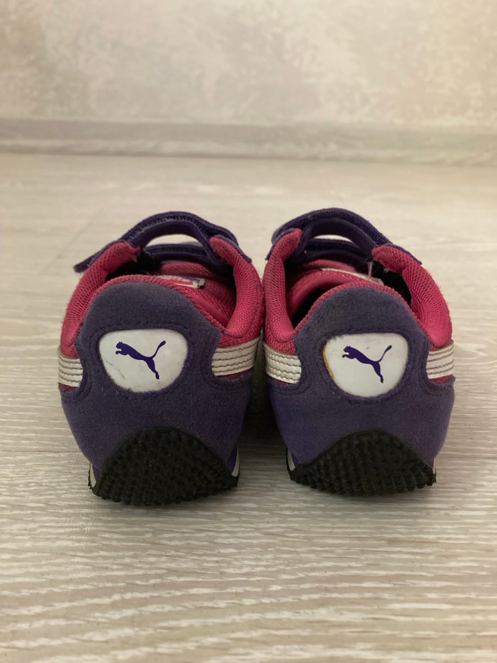 Kız Çocuk Mor Cırt Cırtlı Spor Ayakkabı - Görsel 4