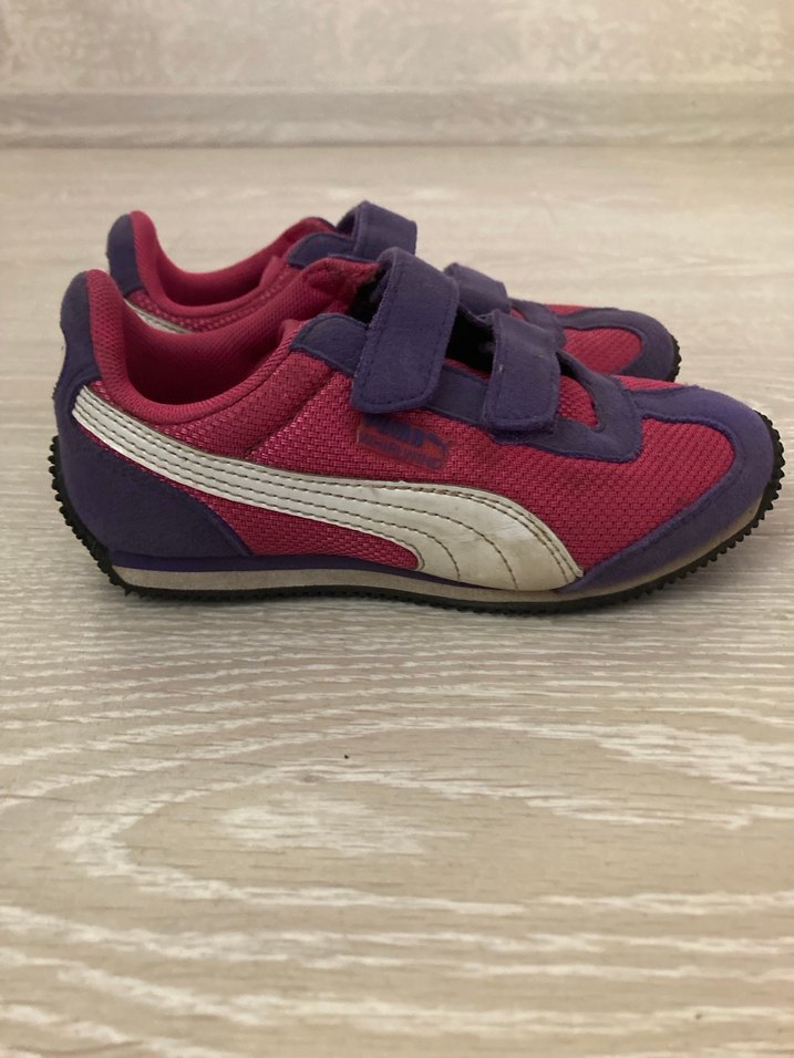 Kız Çocuk Mor Cırt Cırtlı Spor Ayakkabı - Görsel 3