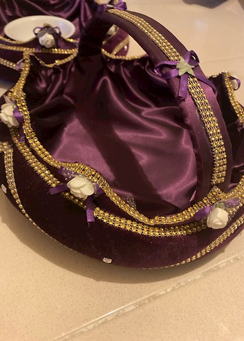 Mor Parlak Sepet ve Saklama Çantası - Görsel 2