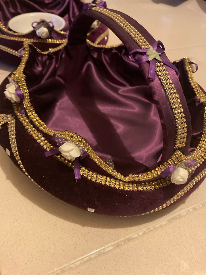 Mor Parlak Sepet ve Saklama Çantası - Görsel 2