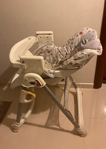 Gri Desenli Kraft Bebek Mama Sandalyesi - Görsel 3