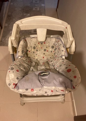 Gri Desenli Kraft Bebek Mama Sandalyesi - Görsel 2