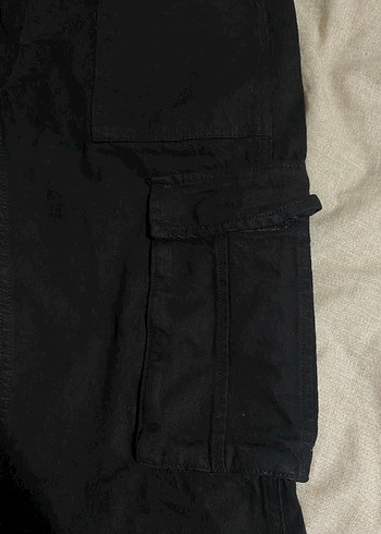 Siyah Kargo Pantolon - Görsel 2