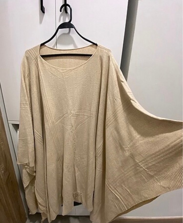 Krem rengi panço - Görsel 5