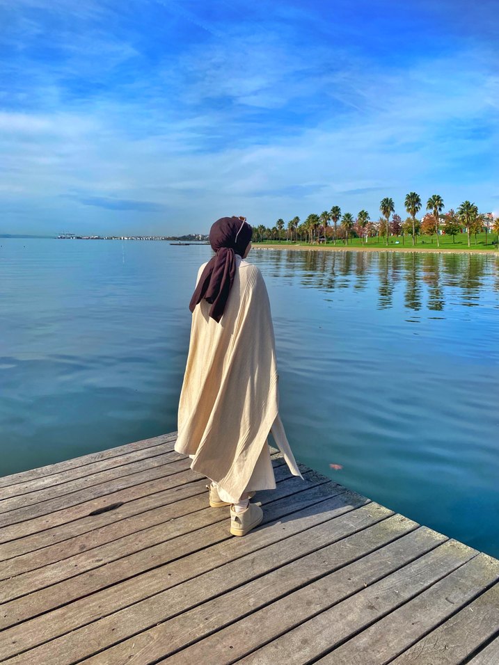 Krem rengi panço - Görsel 2