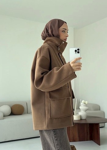 Kestane renk kaban - Görsel 3