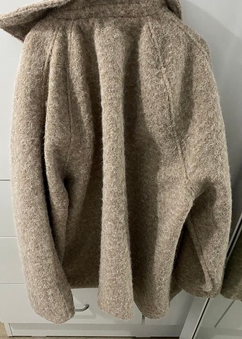 Bej Midi Rahat Kesim Kadın Kaban - Görsel 3