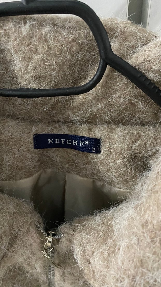 Bej Midi Rahat Kesim Kadın Kaban - Görsel 5