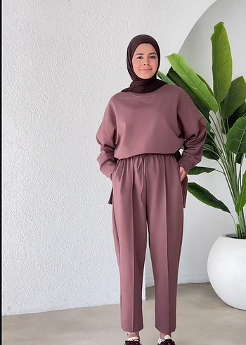Diğer Kadın Pastel gül kurusu Uzun Kollu Takım