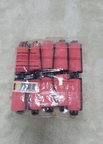 Eklips Süngerli Bigudi Seti 10'lu Pembe - Görsel 2