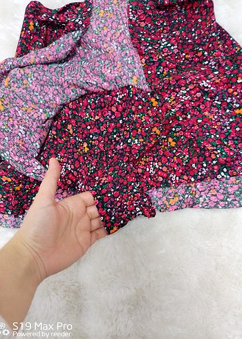 Renkli  Desenli Kadın Mini Etek - Görsel 3