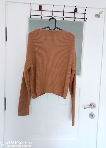 Kadın Kahverengi Midi Örgü Hırka - Görsel 2