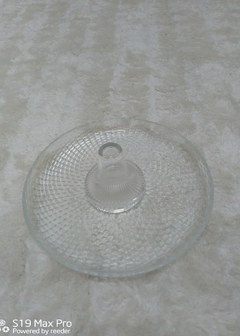 Gri Desensiz Cam Servis Tabağı - Görsel 3