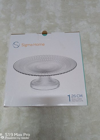 Gri Desensiz Cam Servis Tabağı - Görsel 2