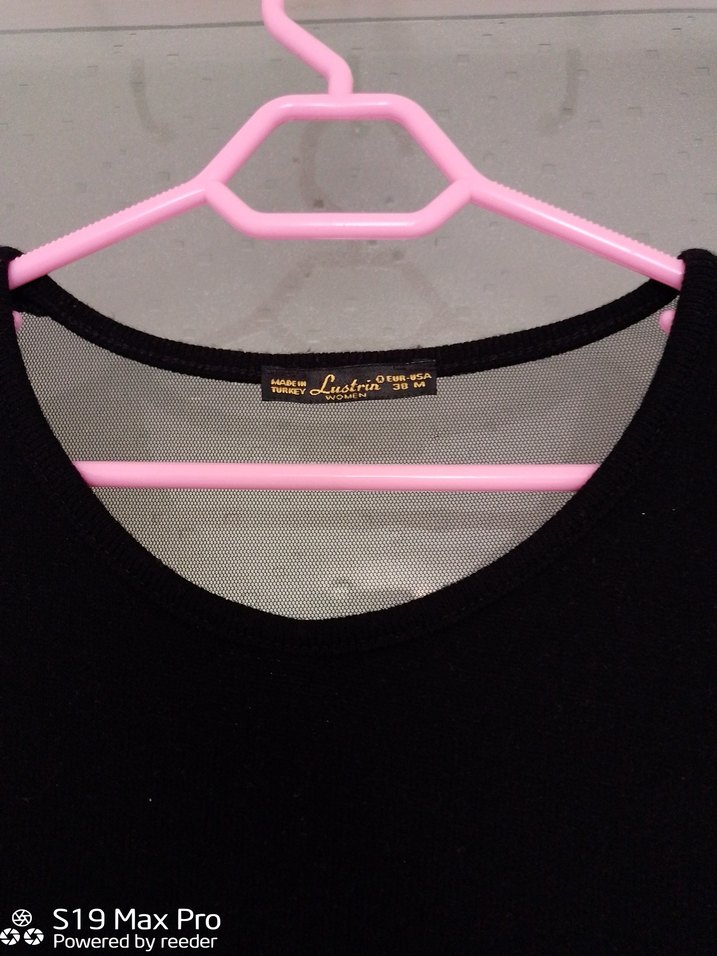 Uzun Kollu Siyah Triko Midi Elbise - Görsel 4